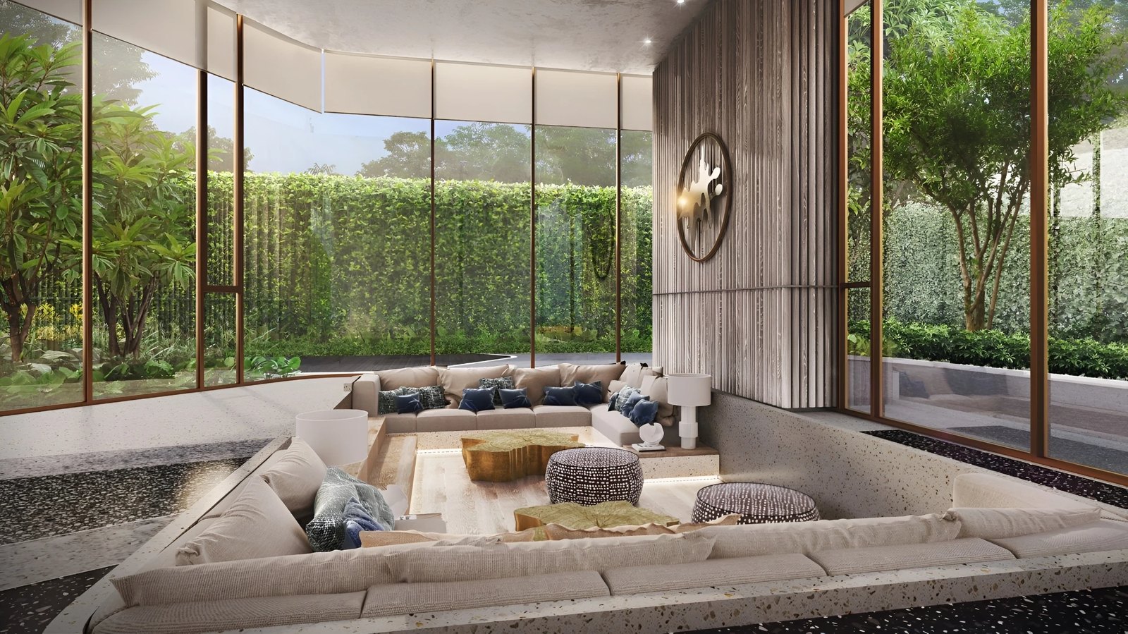 Arom Jomtien — private garden lounge
